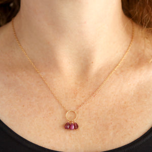 Pink Tourmaline Necklace