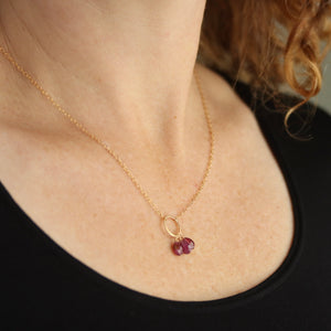 Pink Tourmaline Necklace