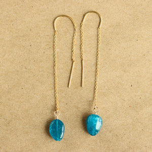 Apatite Threader Earrings