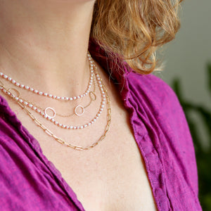 Clutch Me Knotted Pearl Wrap Necklace