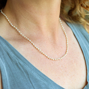 Clutch Me Knotted Pearl Necklace